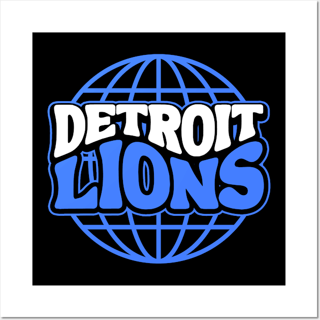 Detroit Lions Wall Art by scallywag studio